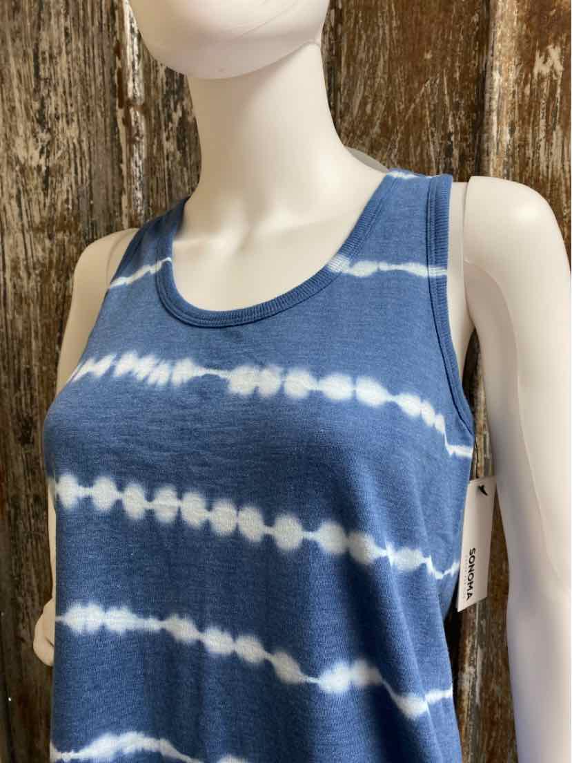 Sonoma Size small Blue Print Dress