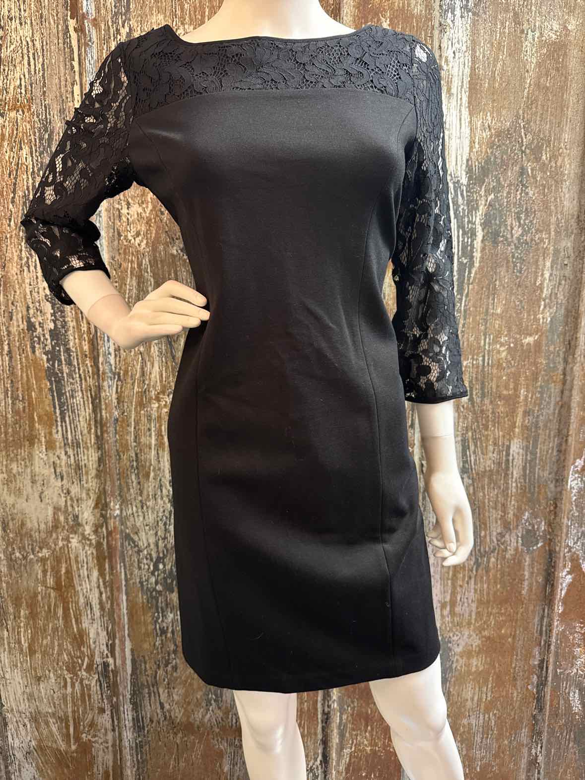 Talbots Size 8 Petite (Medium) Black Dress