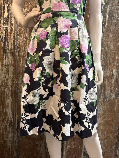 Talbots Size 6 Petite (Small Petite) Purple floral Dress
