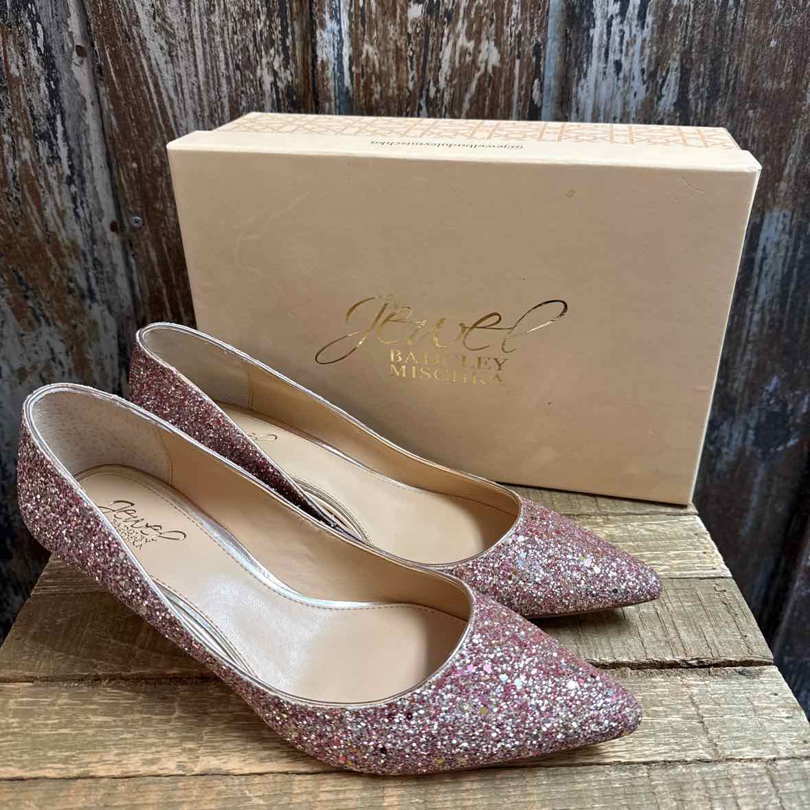 Jewel Badgley Mischka 10 Pink Shoes