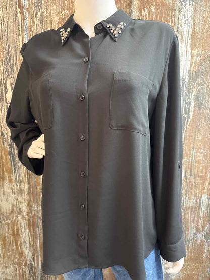 Chico's Size Large Black tops