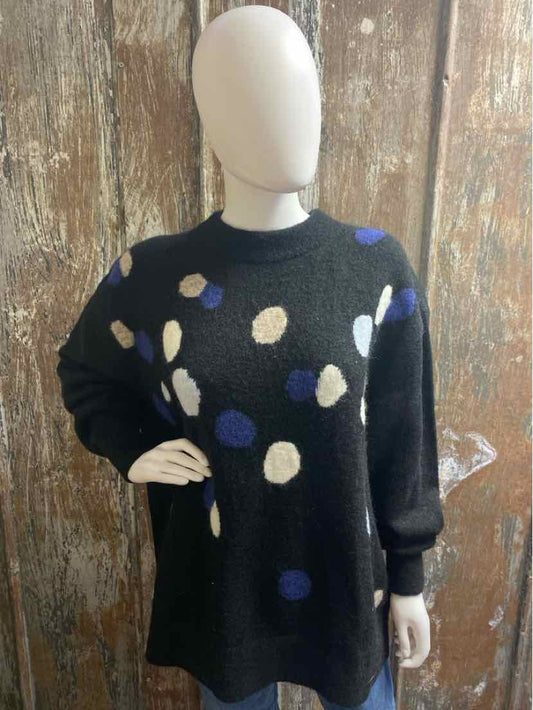 & Other Stories Size Medium Black Print Sweater