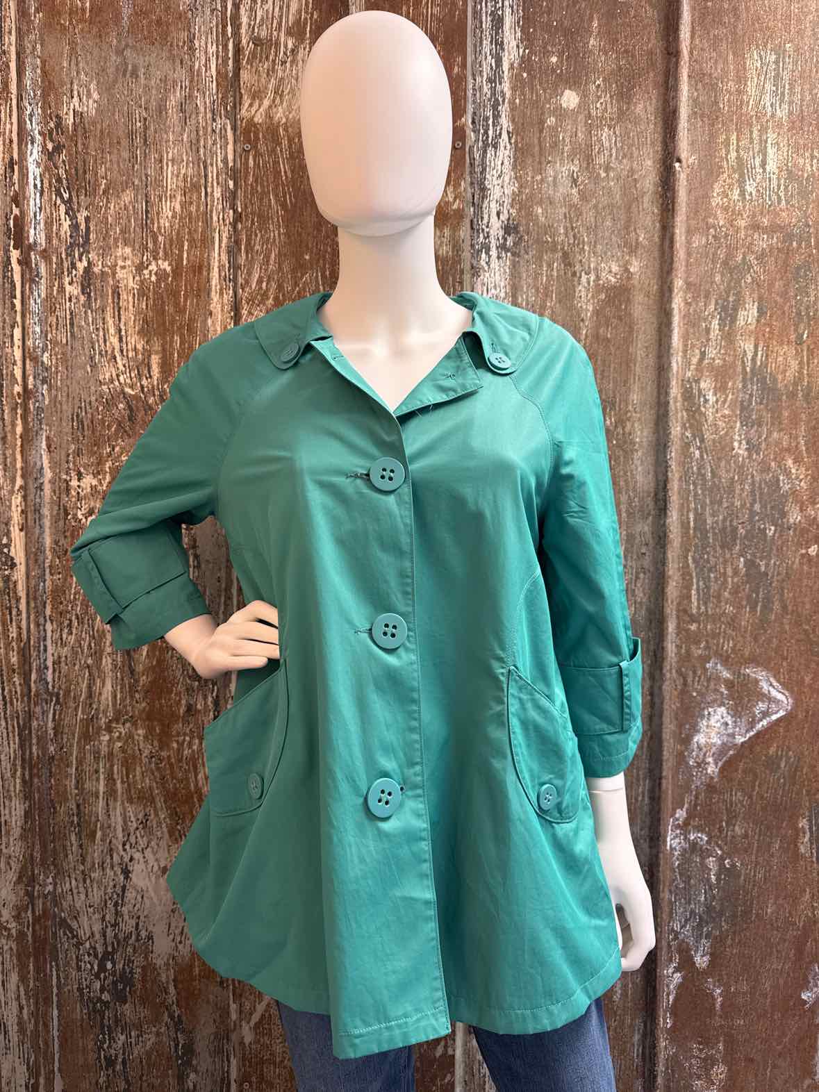 Tulle by Anthropologie Size Large Green Spring Jacket