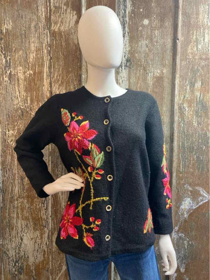 Susan Bristol Size Medium Black Cardigan