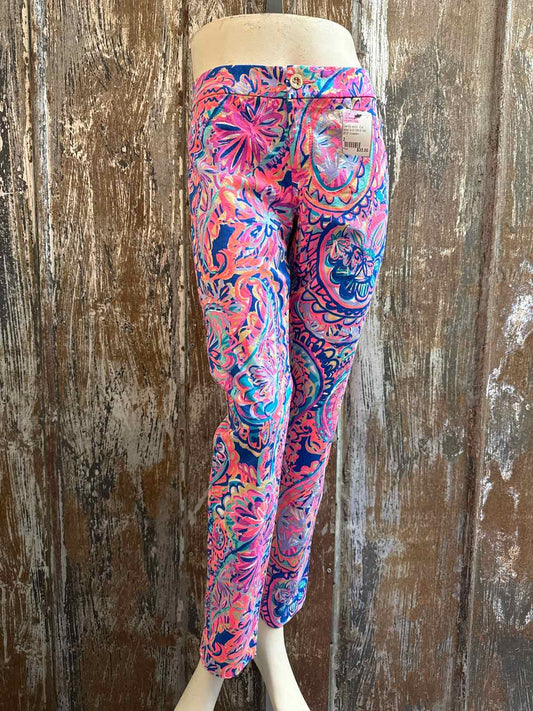 Lilly Pulitzer Size 2 pink print Pants