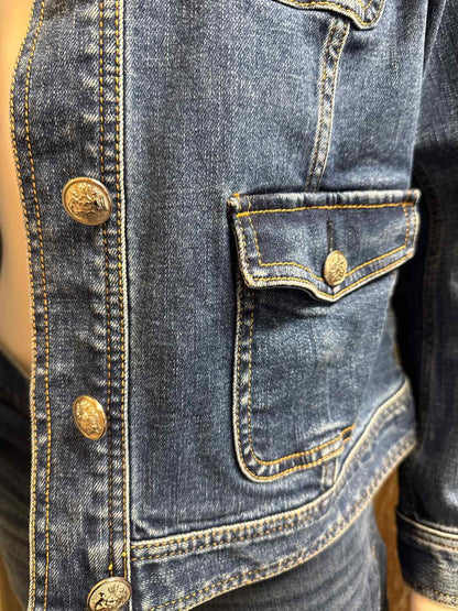 Talbots Size Medium Petite Denim Jean Jacket