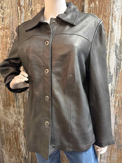 bernardo Size 1X Black Shacket