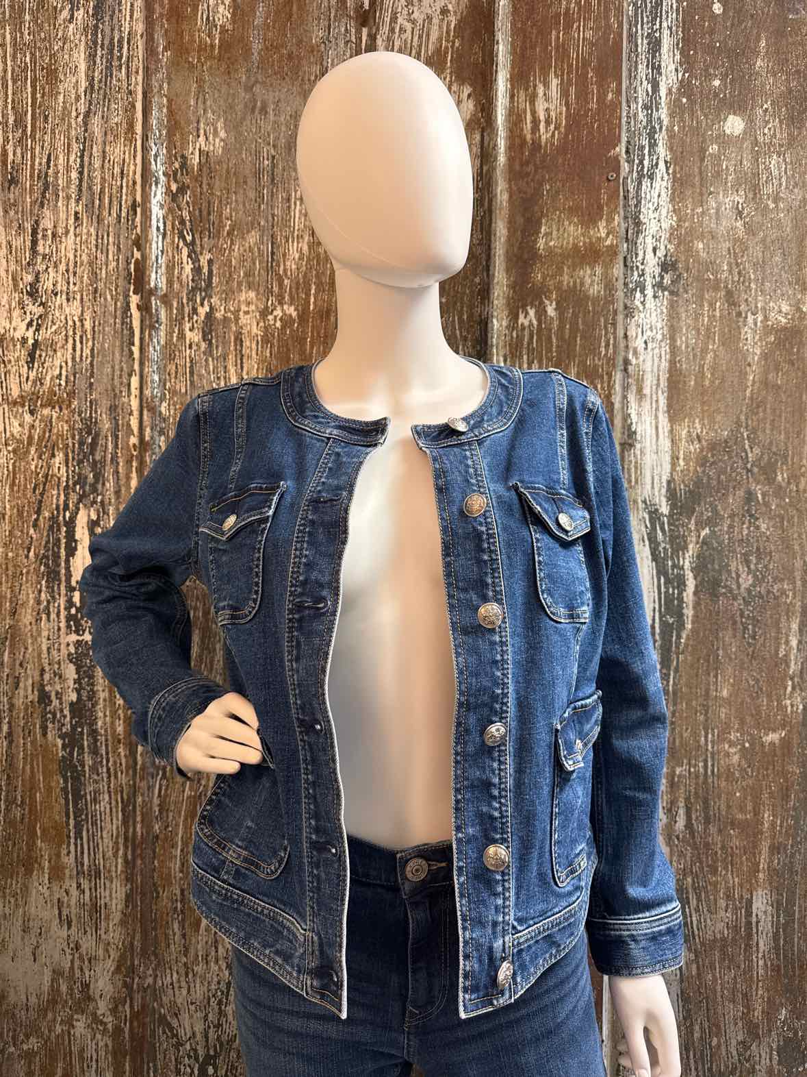 Talbots Size Medium Petite Denim Jean Jacket