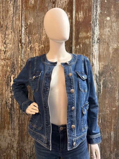 Talbots Size Medium Petite Denim Jean Jacket
