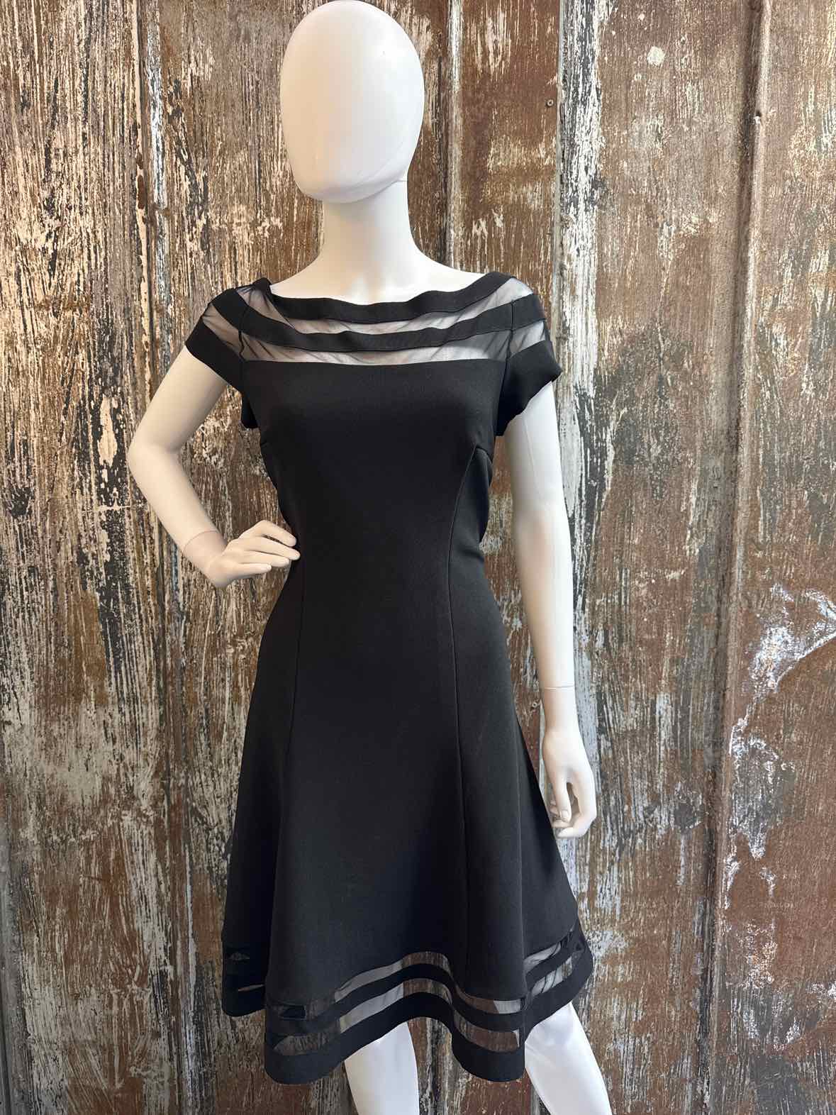 White House Black Market Size 10 (Medium) Black Dress