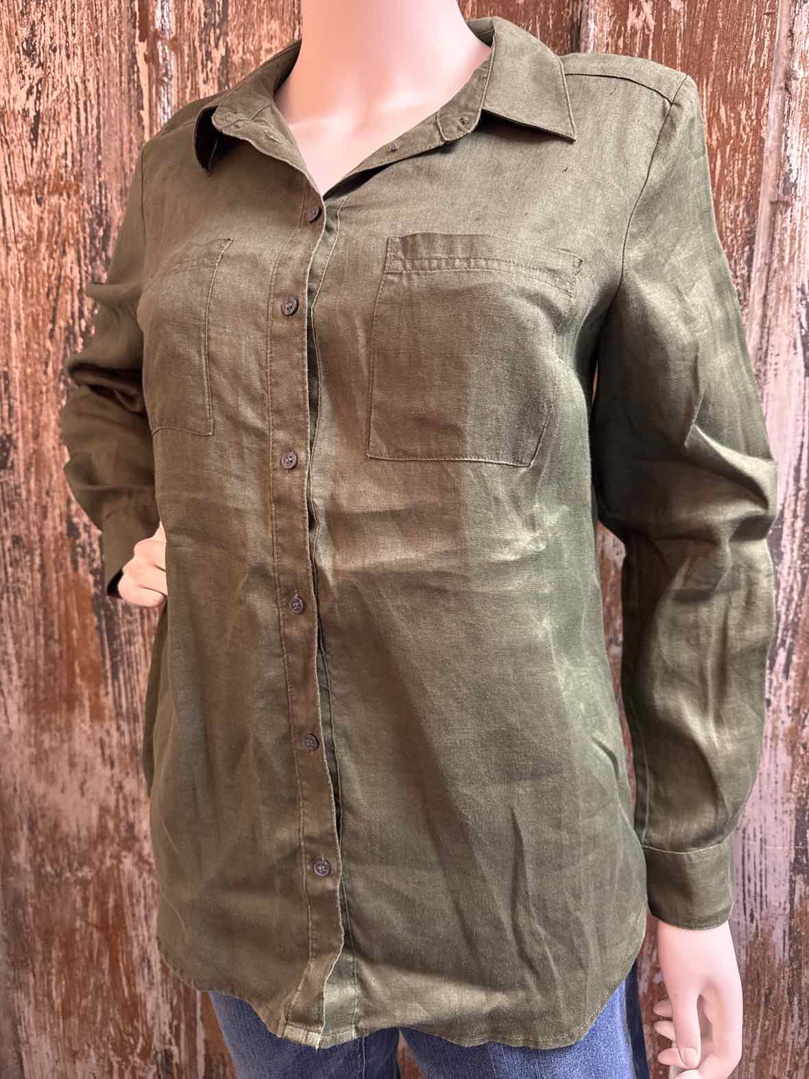 Boden Size 4 Petite (Small Petite) Green tops