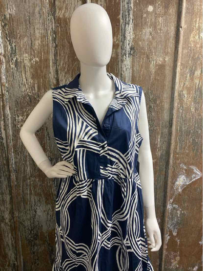 Rachel Zoe Size Large Navy & White Dress
