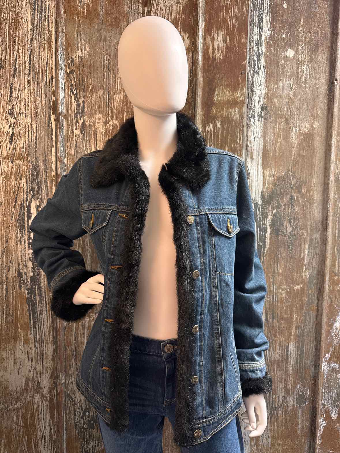 Dennis Basso Size extra small Denim Jean Jacket