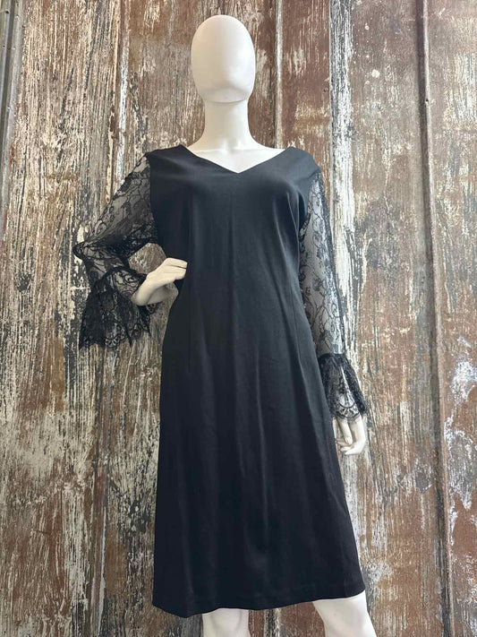 Talbots Size 16 (Extra Large) Black Dress