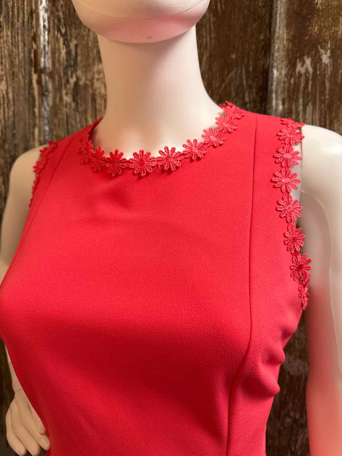 Calvin Klein Size 8 (Medium) Coral Dress