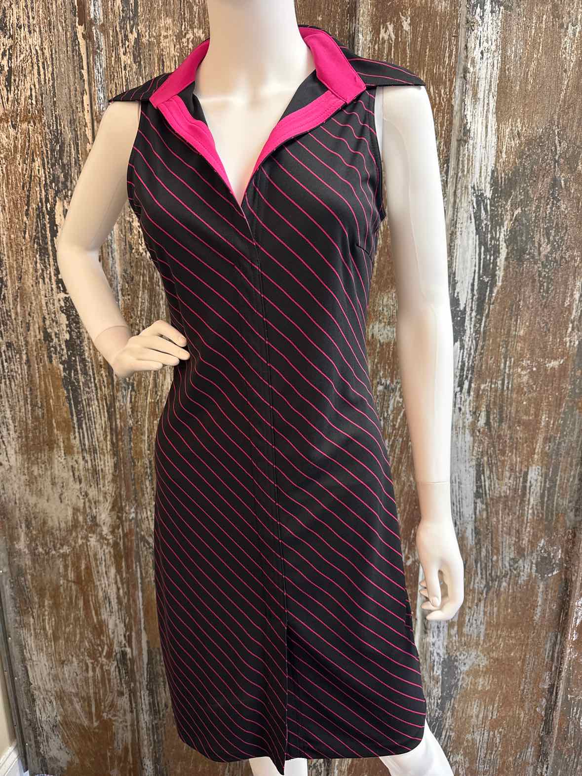 Express Size small Black & Fuchsia Vintage Dress