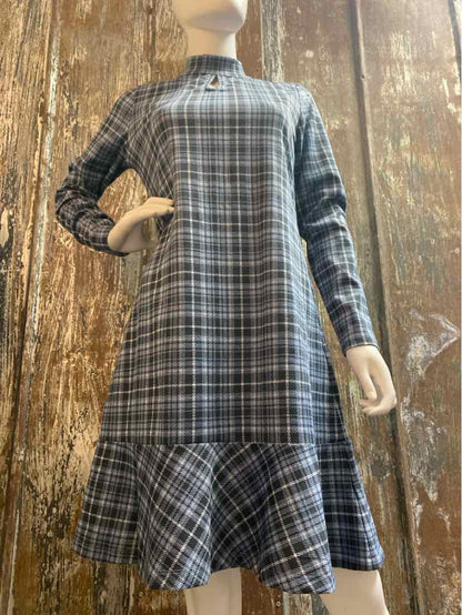 Isaac Mizrahi Size extra small Blue Plaid Dress