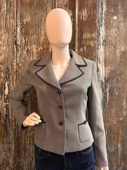 Tahari - Arthur S. Levine Size 4 (Small) black/white Blazer
