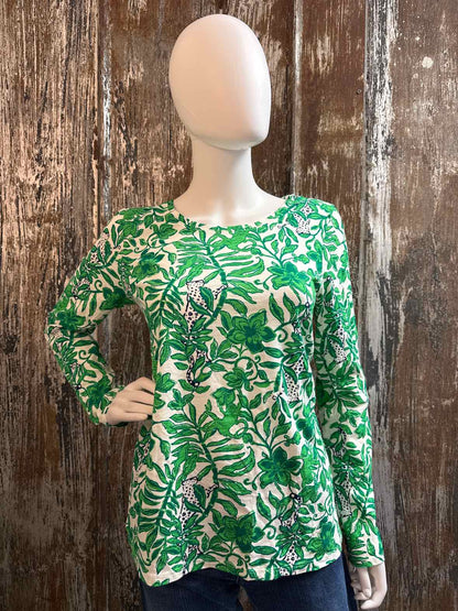 Lilly Pulitzer Size small Green Print tops