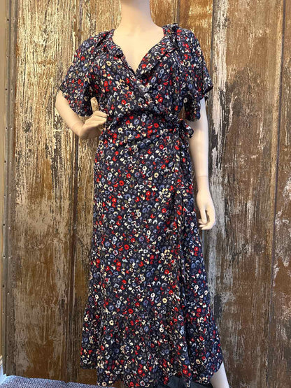 Buffalo Size Medium Blue floral Print Dress