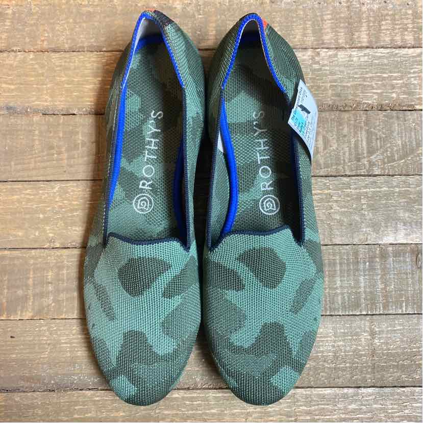 Rothy's 9.5 Green Camo Shoes