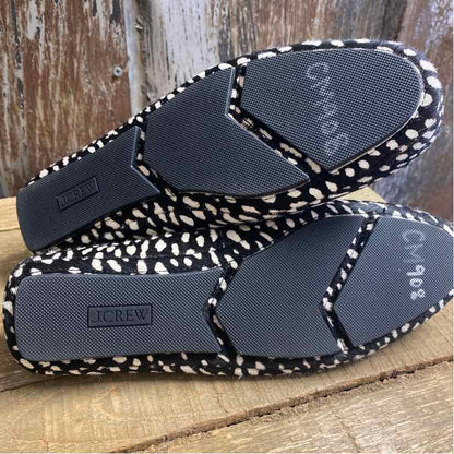 J Crew 9 Black Print Shoes