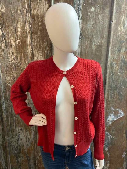 Ralph Lauren Size Large Red Cardigan