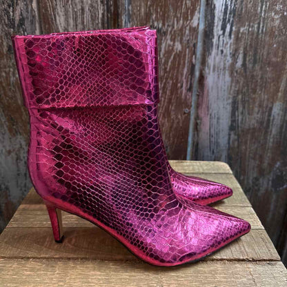 Nine West 10 Pink Shoe Booties
