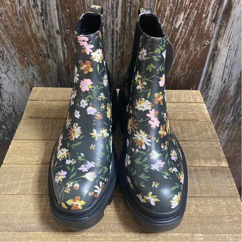 Sanctuary 8 Black Floral Shoe Booties