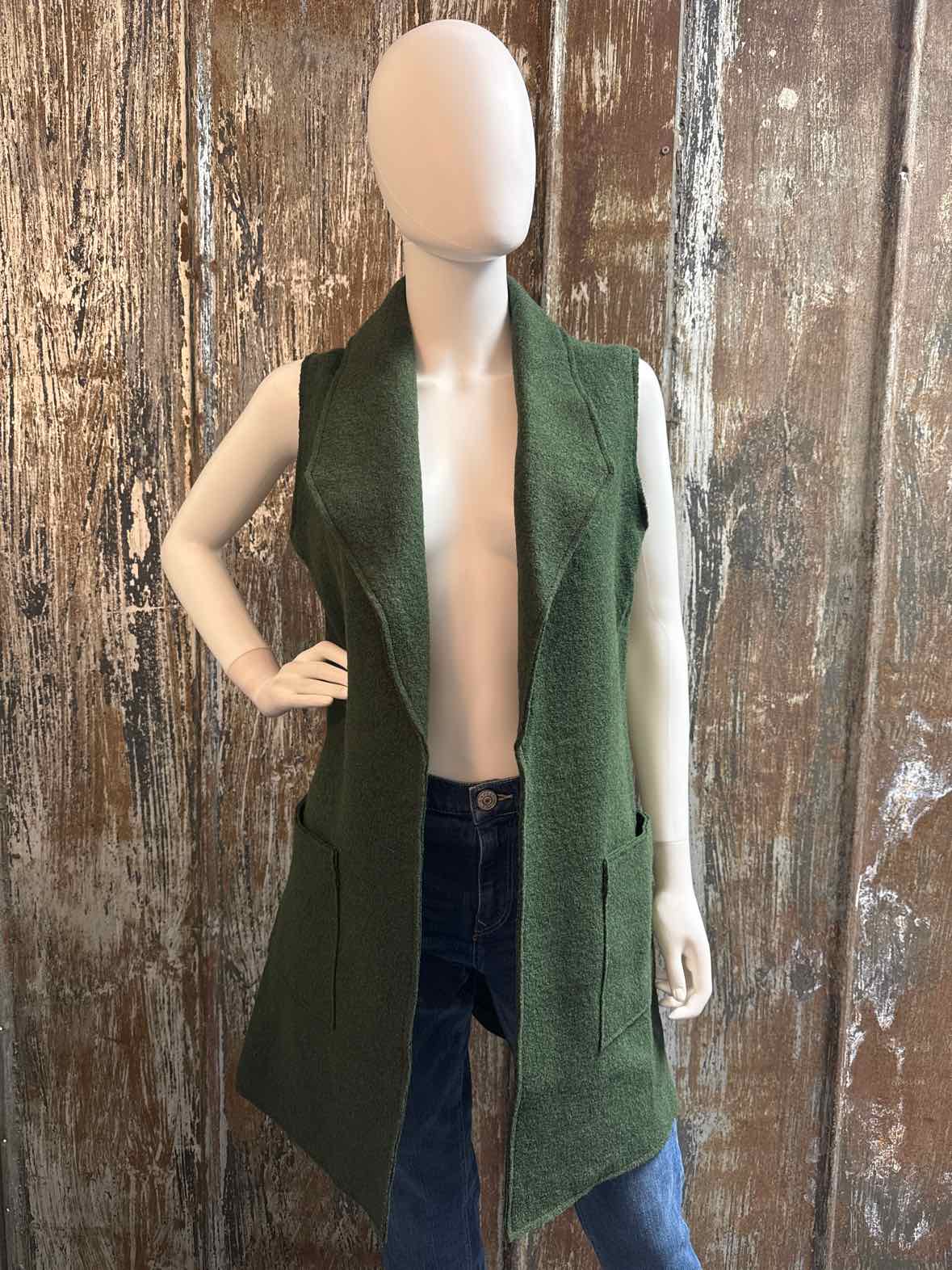 Tahari Size small Green Vest