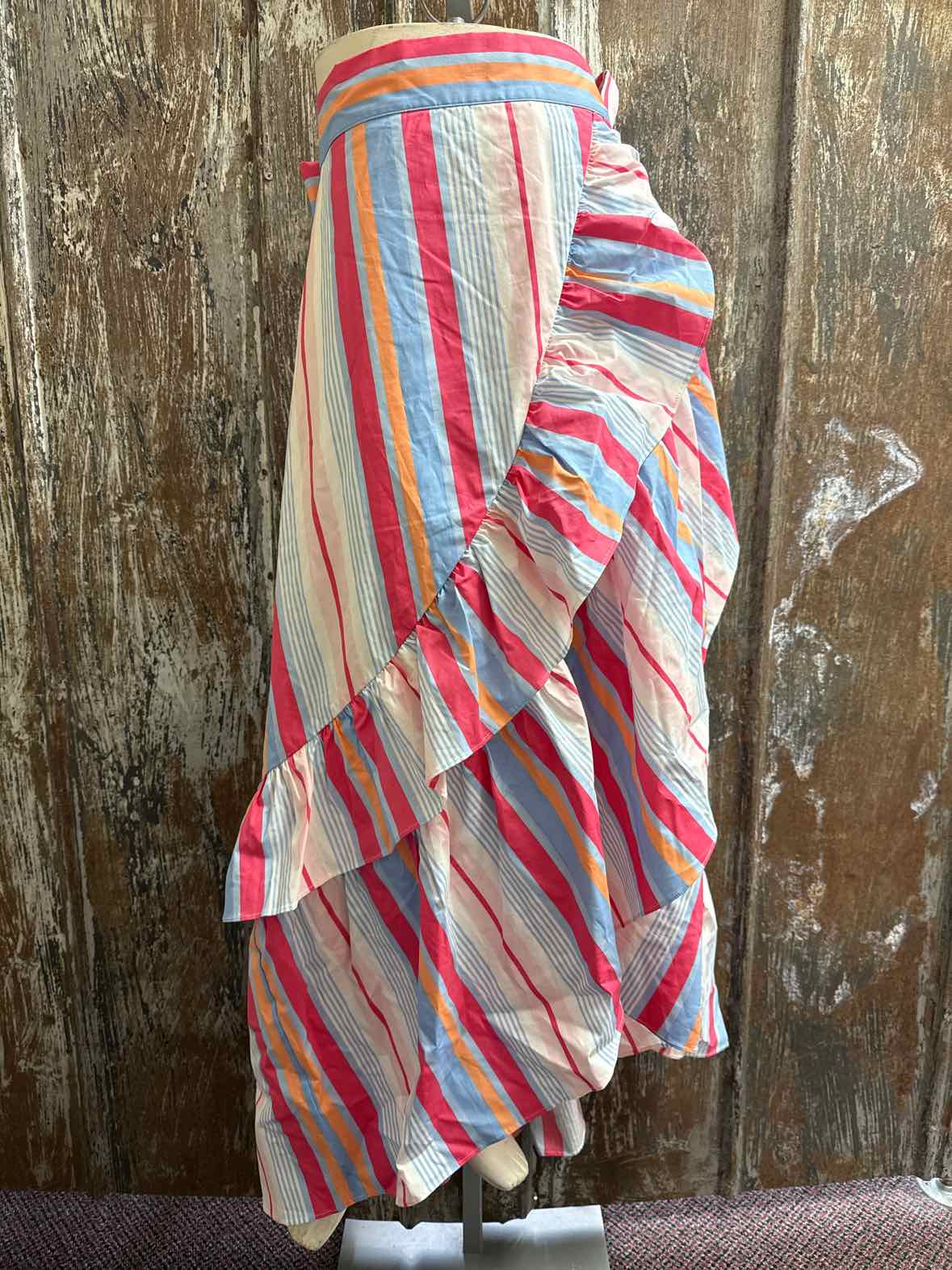 New York & Company Size Large (12/14) pink stripe Skirt