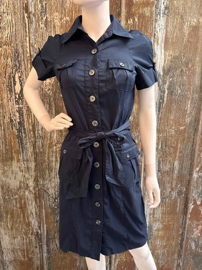 Diane Von Furstenberg Size 8 (Medium) Navy Dress