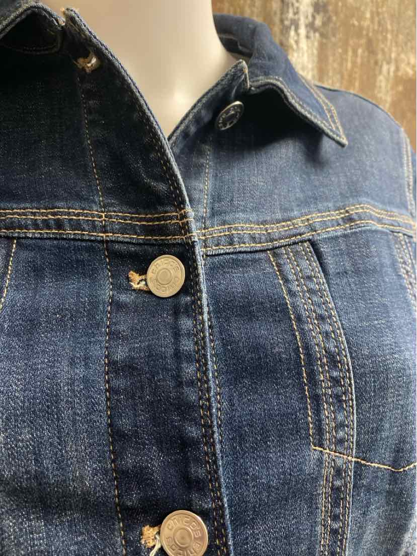 Chico's Size Medium Denim Jean Jacket