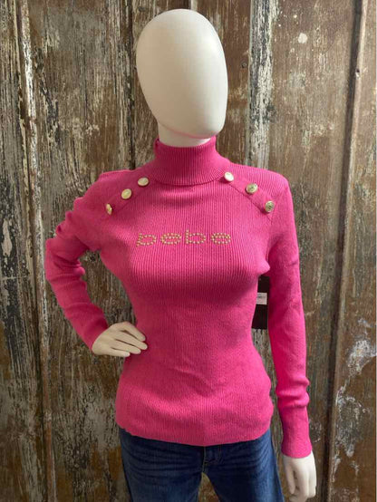 bebe Size Large Pink Sweater