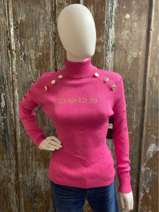 bebe Size Large Pink Sweater