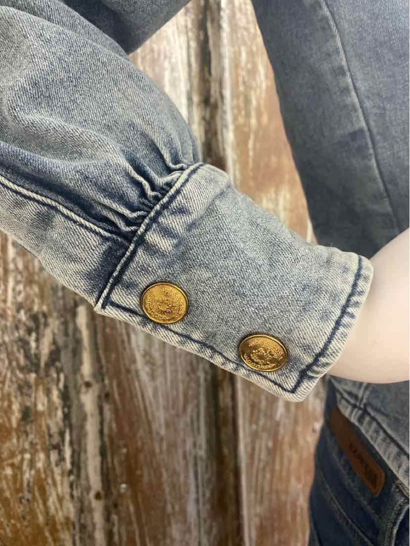 White House Black Market Size 10 (Medium) Denim Jean Jacket
