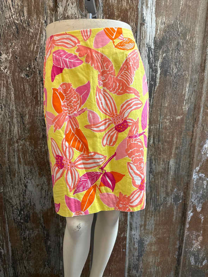 Lilly Pulitzer Size 6 Yellow & Pink Skirt