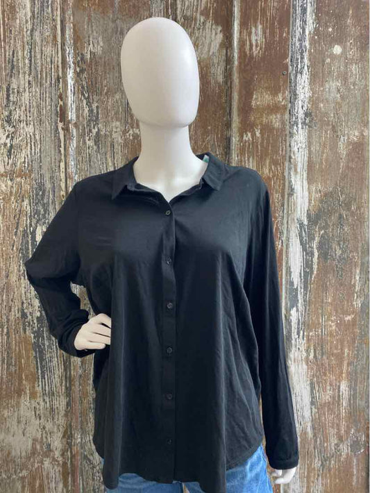 Eileen Fisher Size 1X Black tops