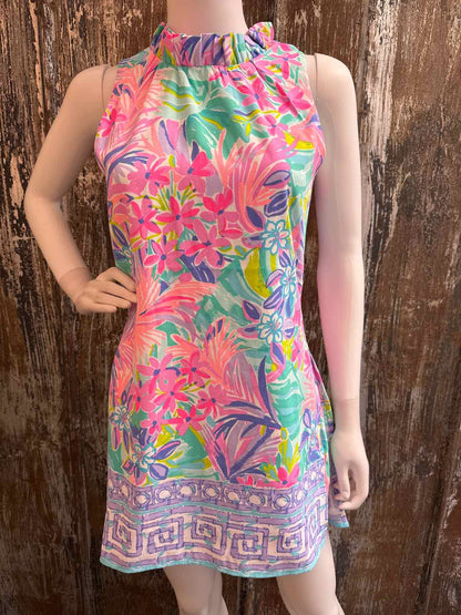Lilly Pulitzer Size 2 (Extra Small) pink floral Romper
