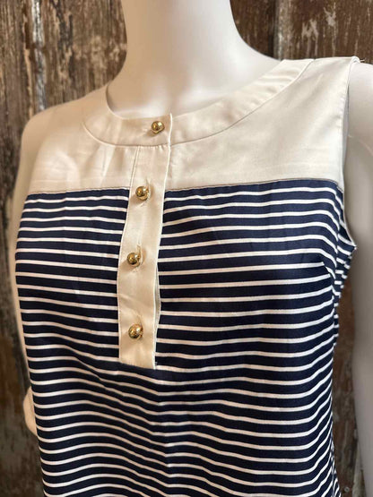 Banana Republic Size Small Petite Navy stripe tops