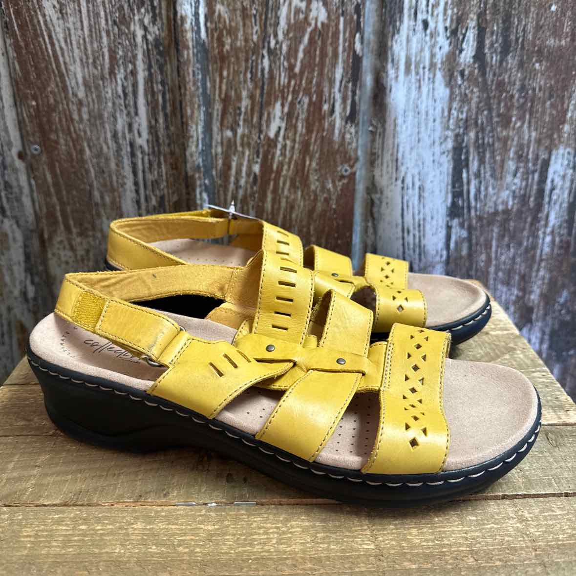 Clark's 11 Yellow Sandals