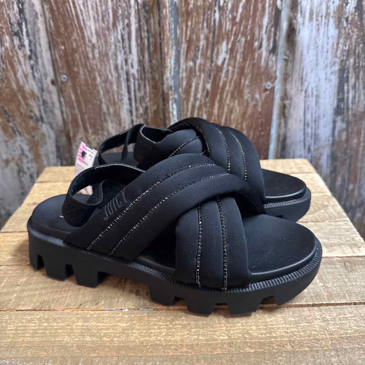 Juicy Couture 7 Black Sandals