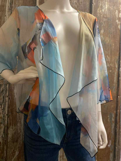 UBU Size Medium Blue Print Shawl