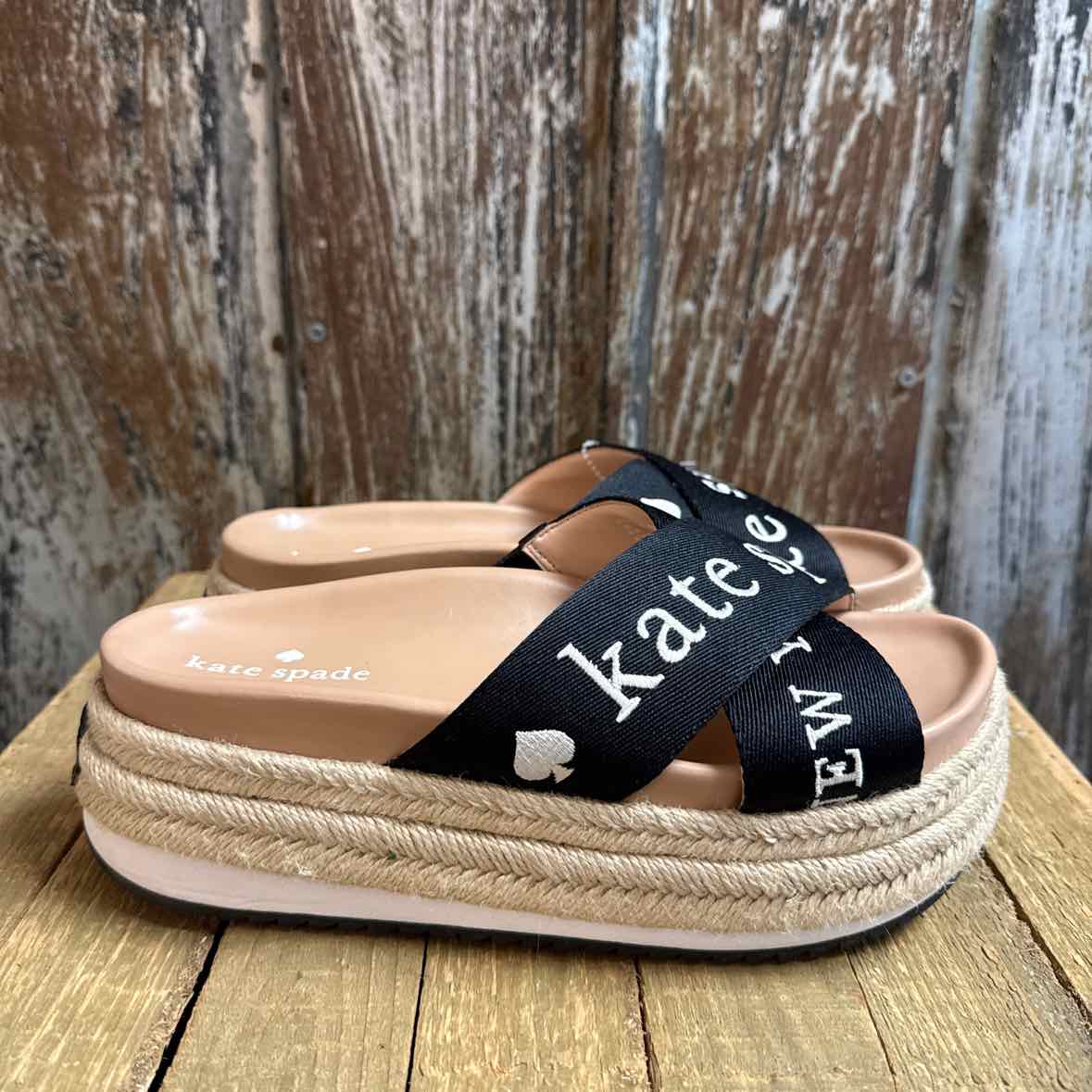 Kate Spade 6.5 Black Sandals