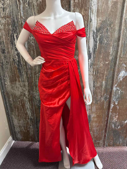Size 4 Red Evening Dress