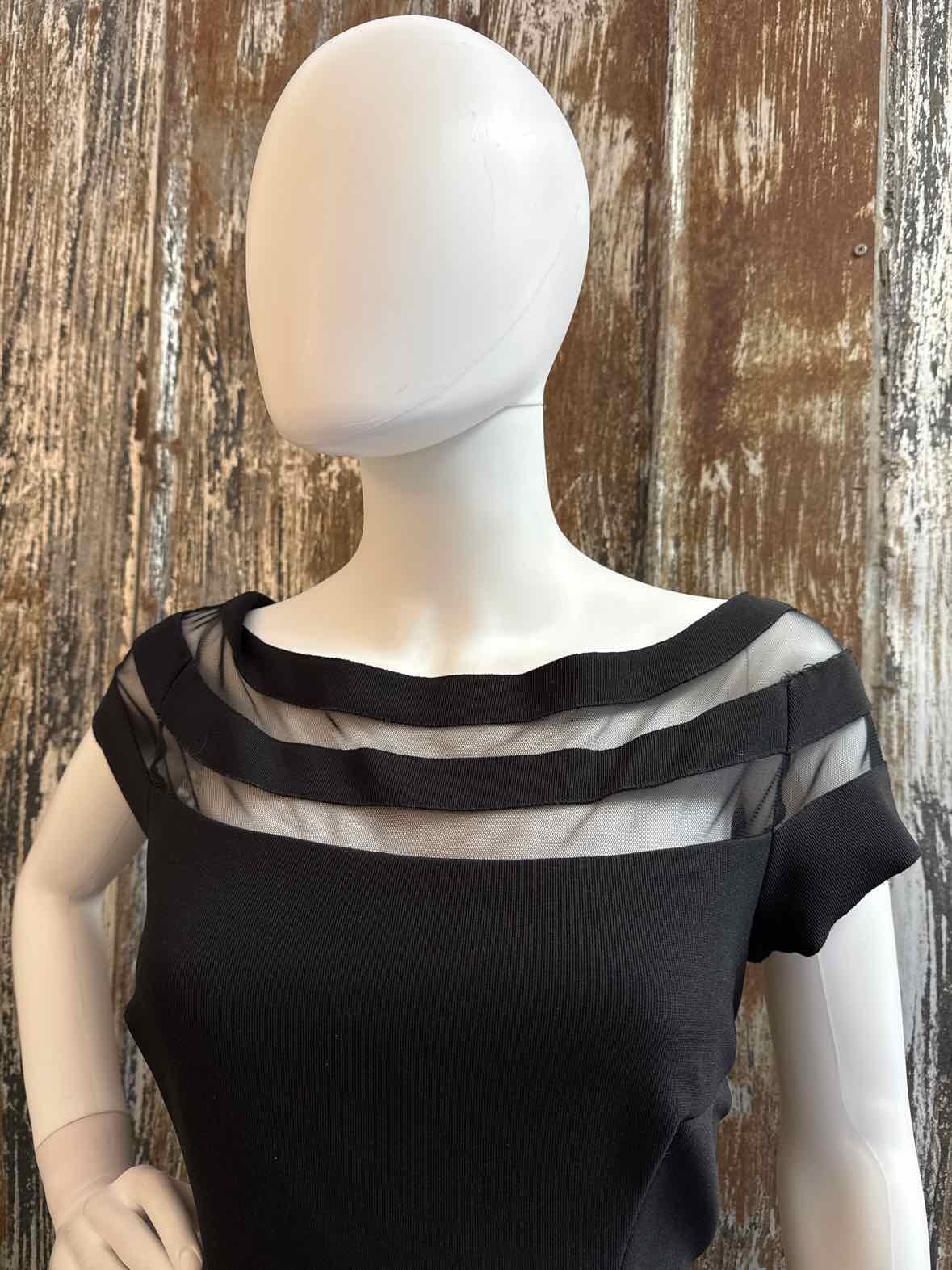 White House Black Market Size 10 (Medium) Black Dress