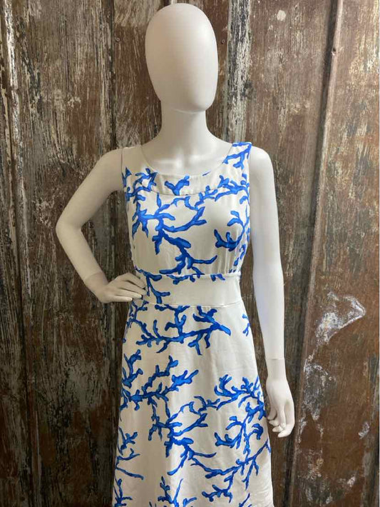 j. mclaughlin Size Extra Large Blue & White Dress