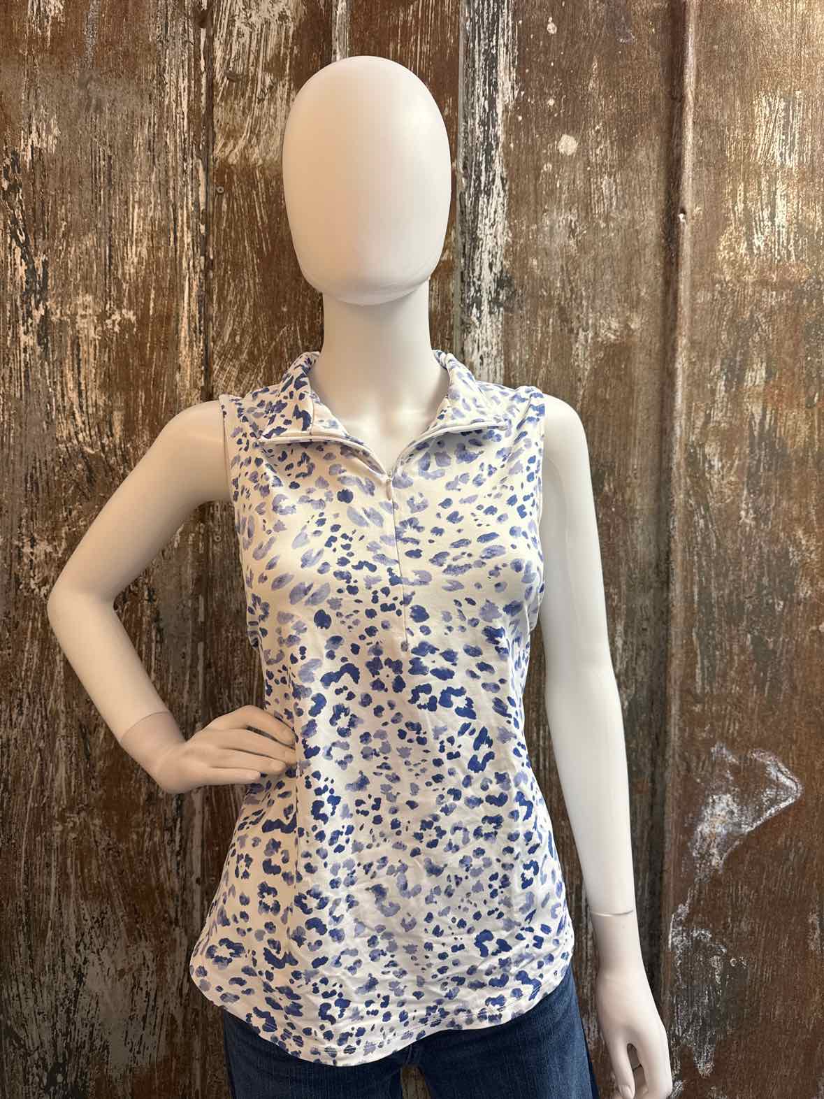 Tommy Bahama Size Large Blue Print tops