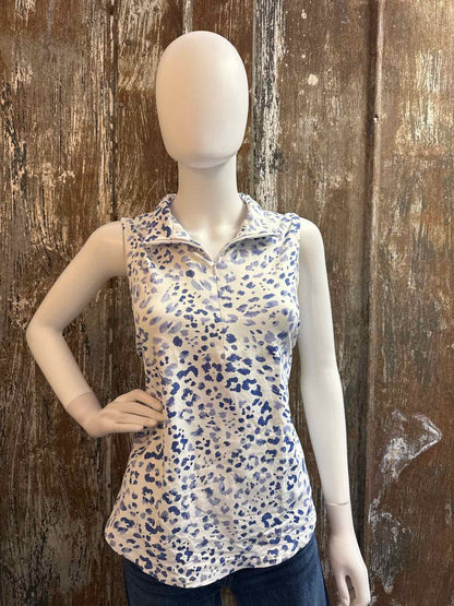 Tommy Bahama Size Large Blue Print tops