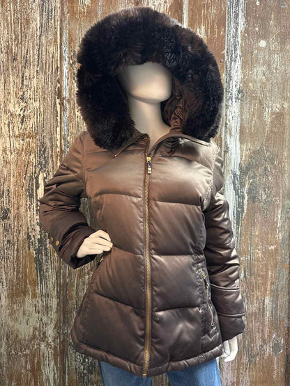 Calvin Klein Size Large Brown Coat